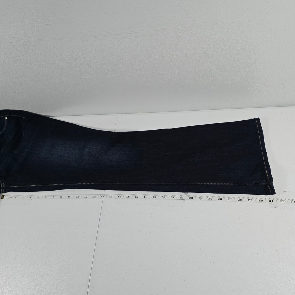 Signature by Levi Strauss Maternity Bootcut Jeans Dark Wash Blue Sz L 816540003 - Picture 6 of 10